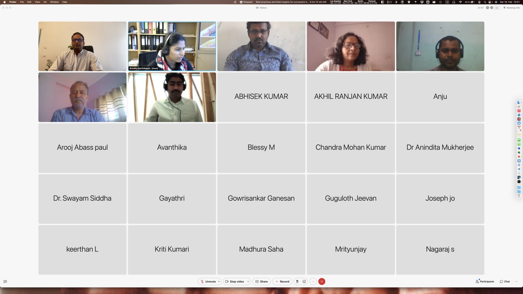 Mithun Sridharan - images from events